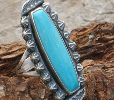 Native American Ring Navajo - sz 9 1/2